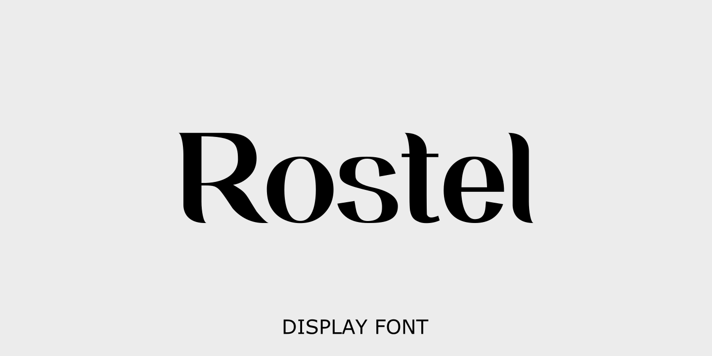 Rostel Font preview